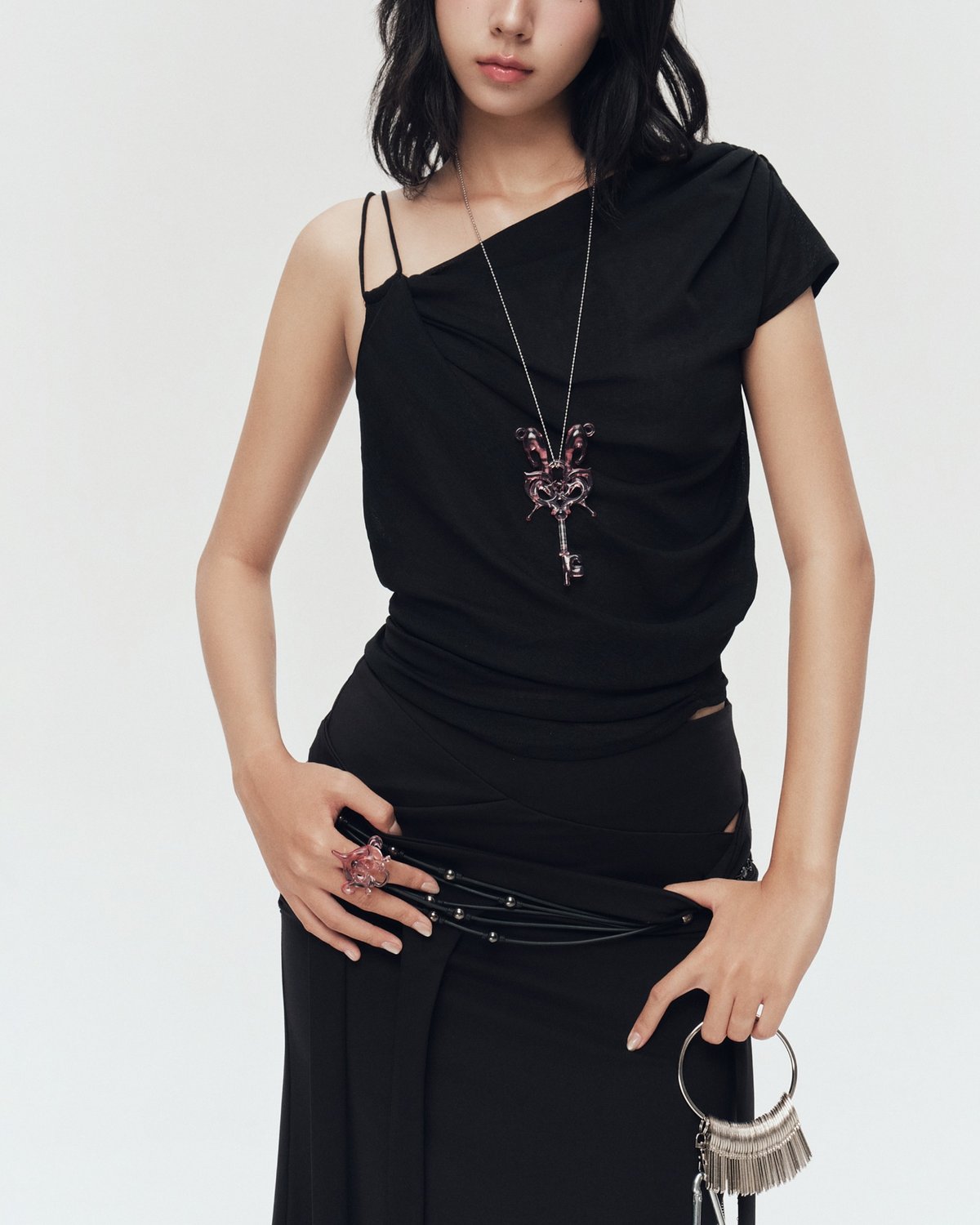 Bunnyhill SAMIR Ruched Backless Top - Black