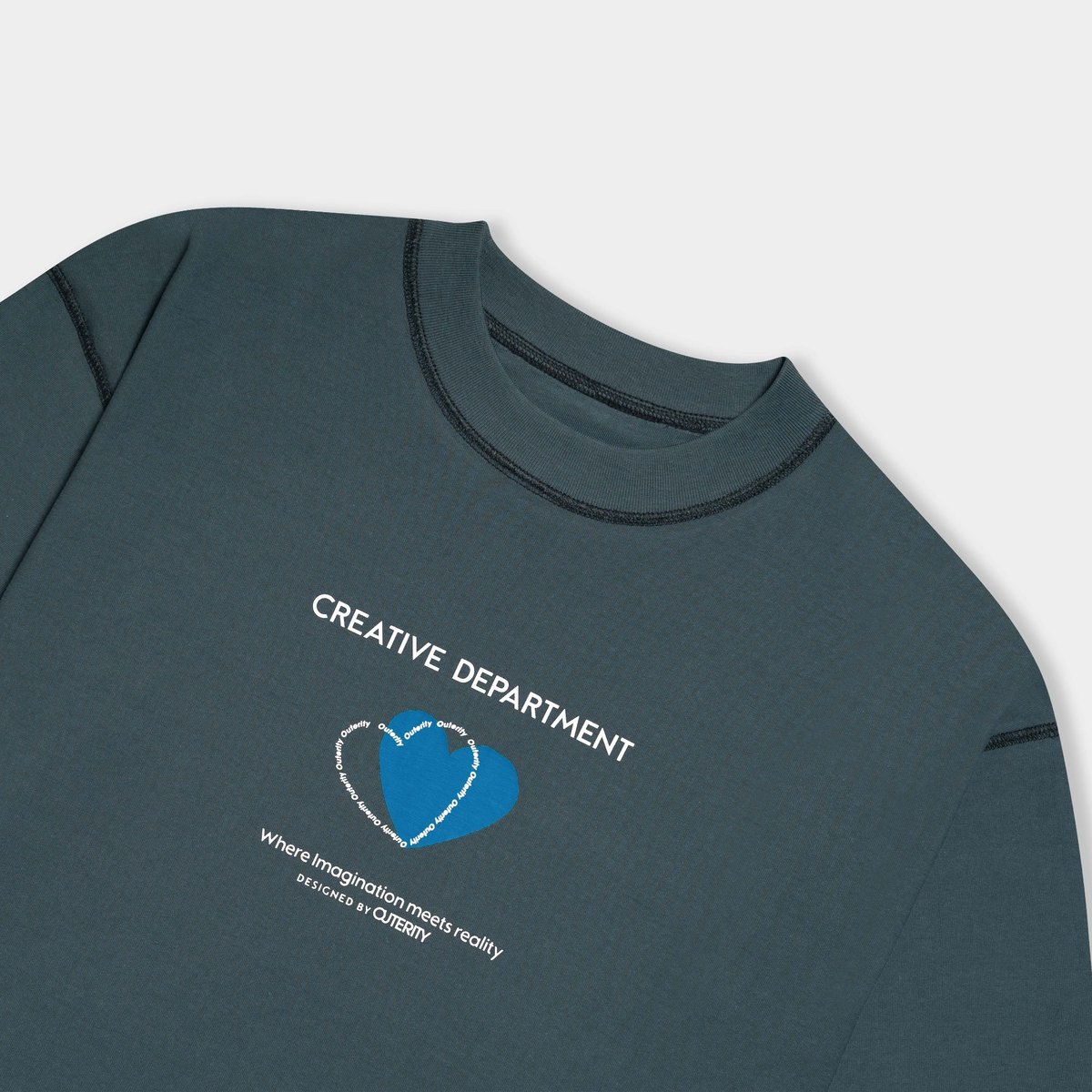 OUTERITY Double Tee 系列雙面設計 T-shirt - Dark Slate