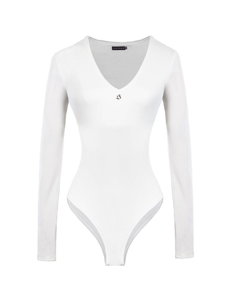 SISTERS Downie V-Neck Long Sleeve Bodysuit
