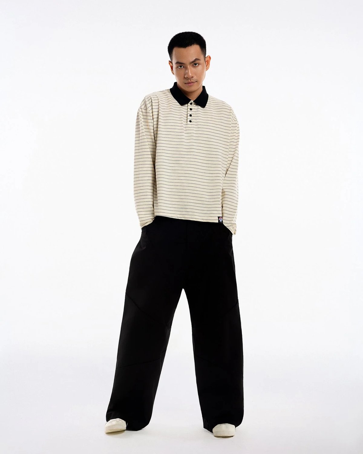 PUSH PUSH NOA Striped Polo Tee