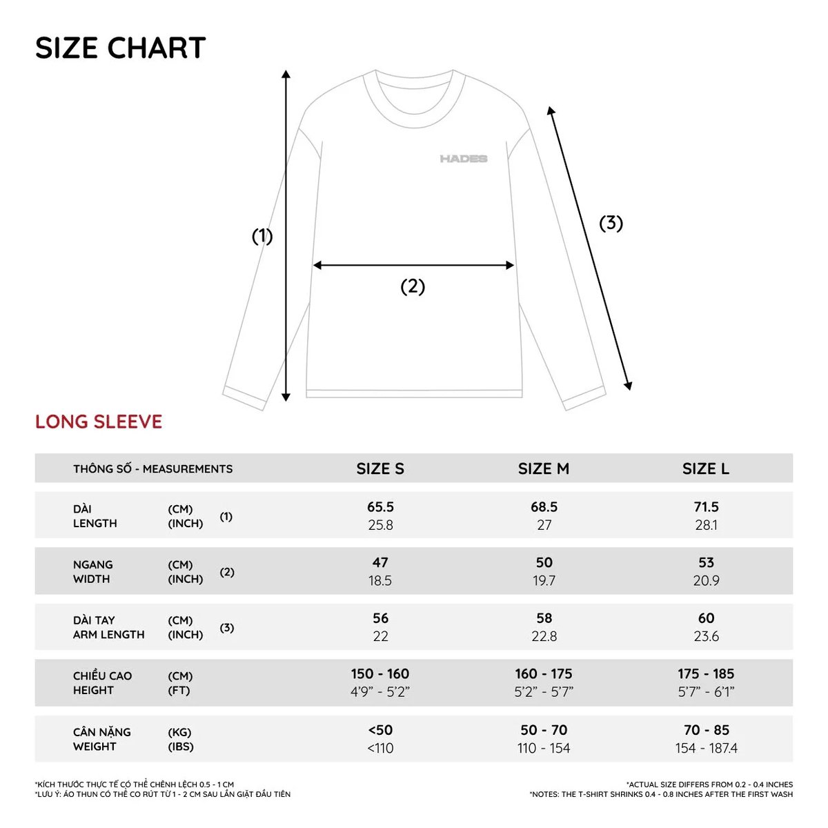 HADES Vingt-Six 長袖圖案 T-shirt - 淺藍色