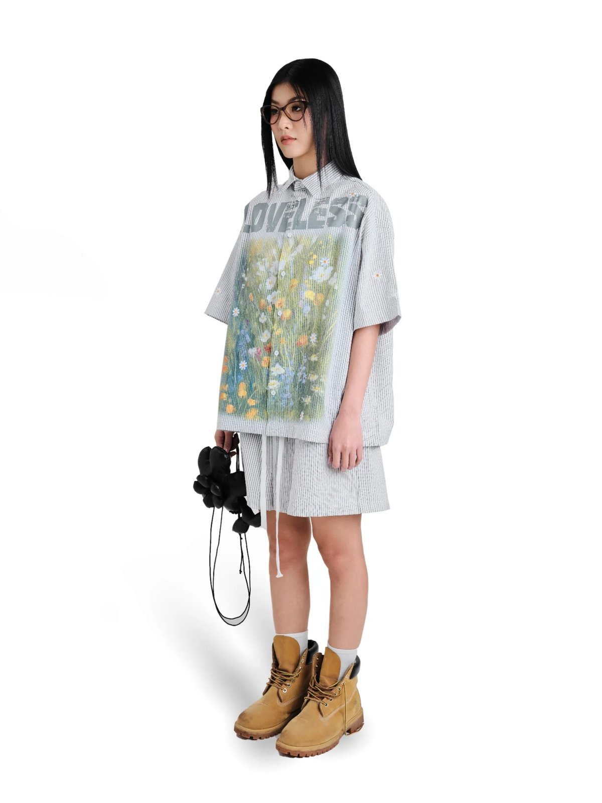 HADES LOVELESS Striped Short Sleeve Shirt