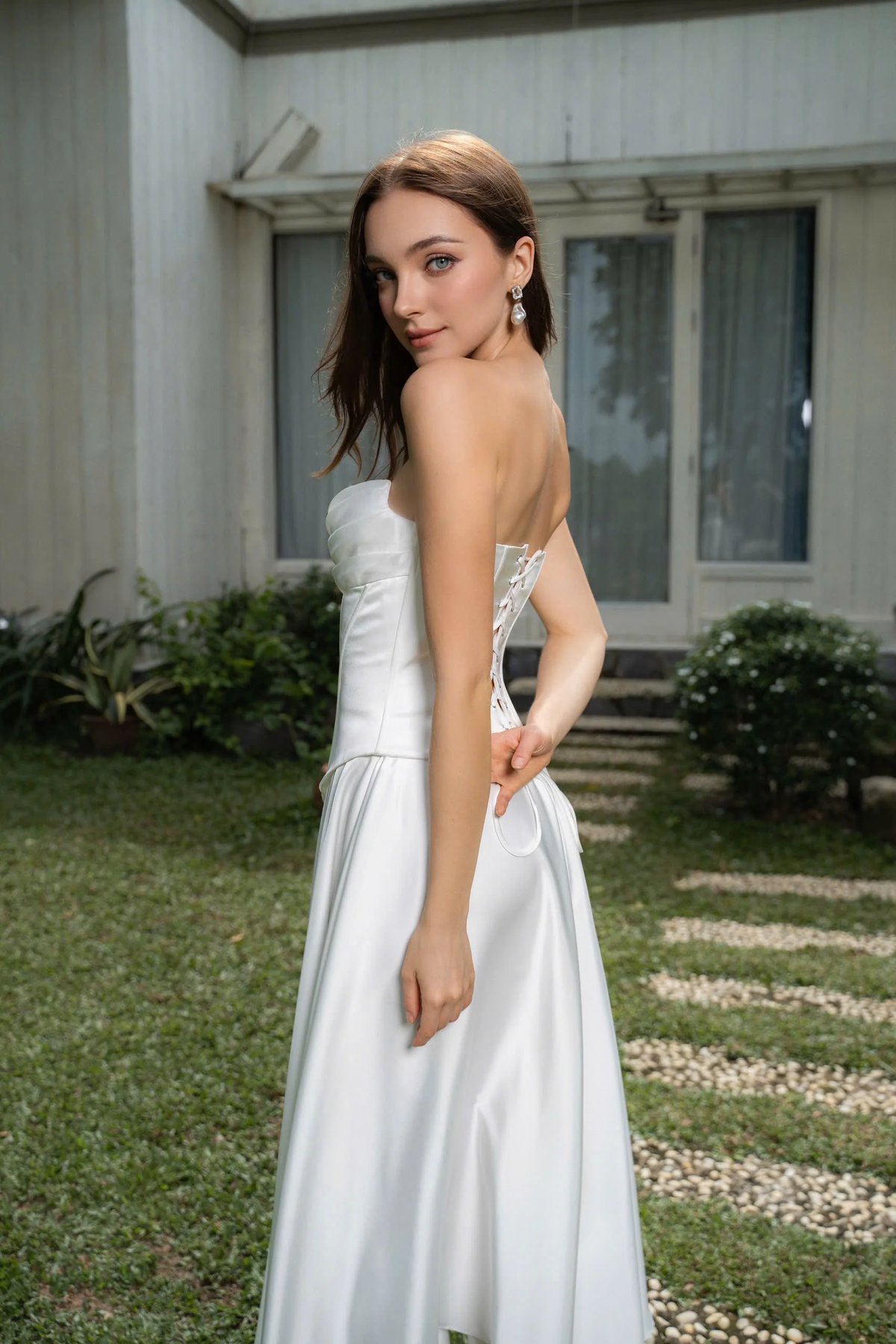 KISSERINE HANNA Flared Silk Skirt