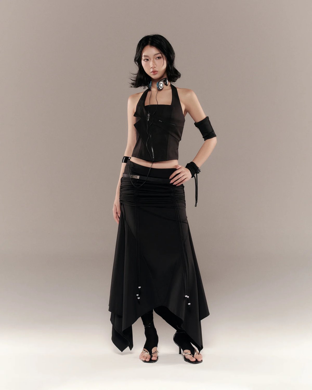Bunnyhill DARI Corset Halter Top - Black