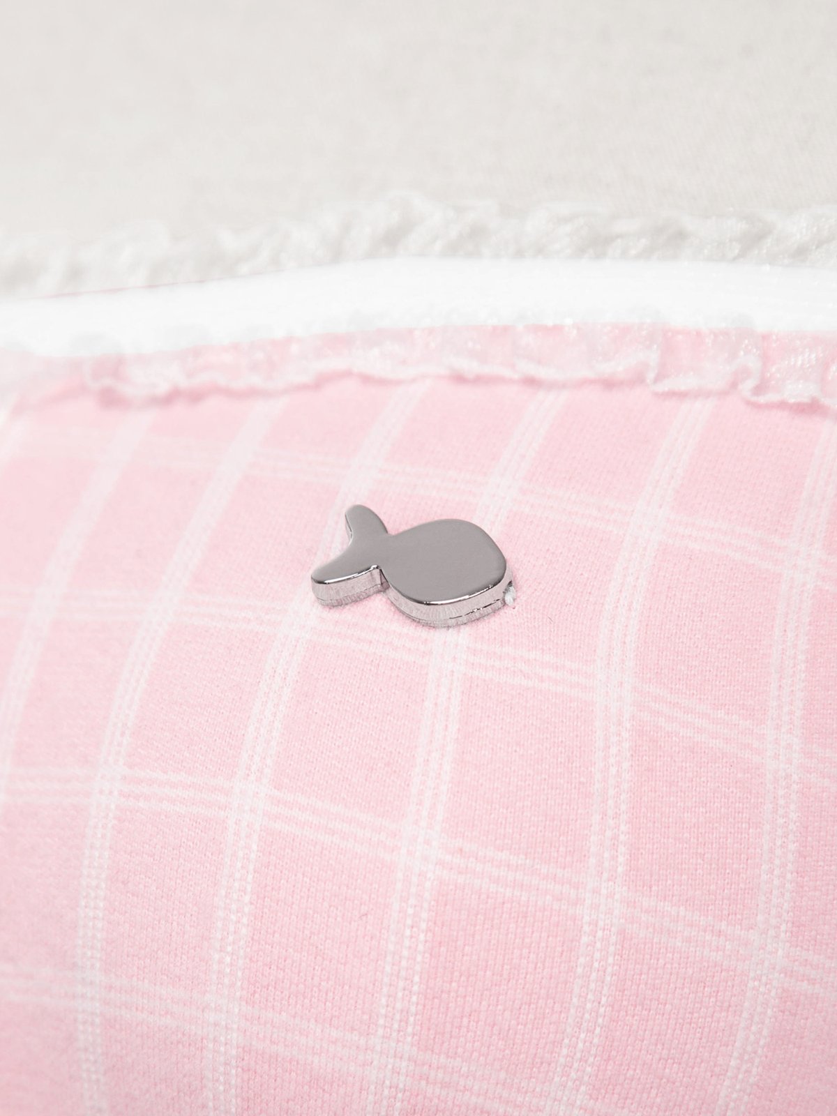 DKMV Amethyst Rabbit Fur Knit Check Mini Dress - Pink