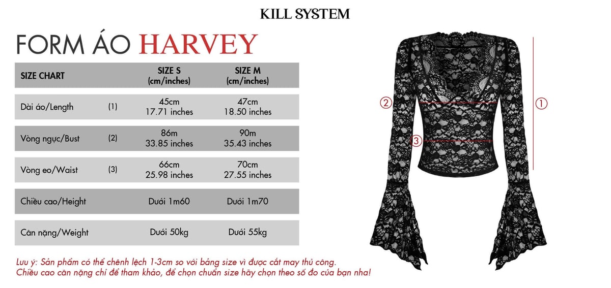 KILL SYSTEM Harvey Sexy Deep V-Neck Sheer Lace Long Sleeve Top