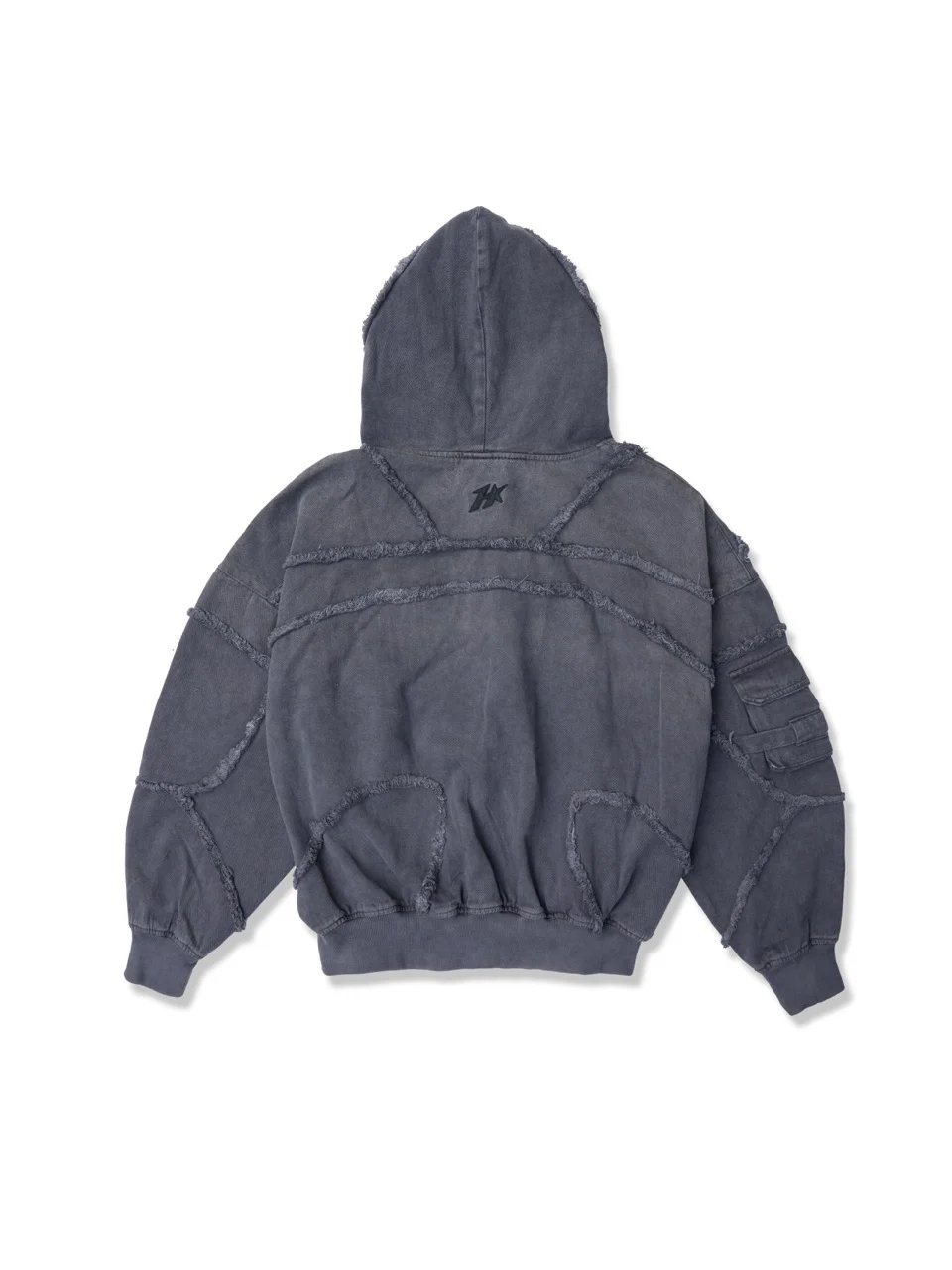 HADES Industrial Edge Zip-Up Hoodie - Grey