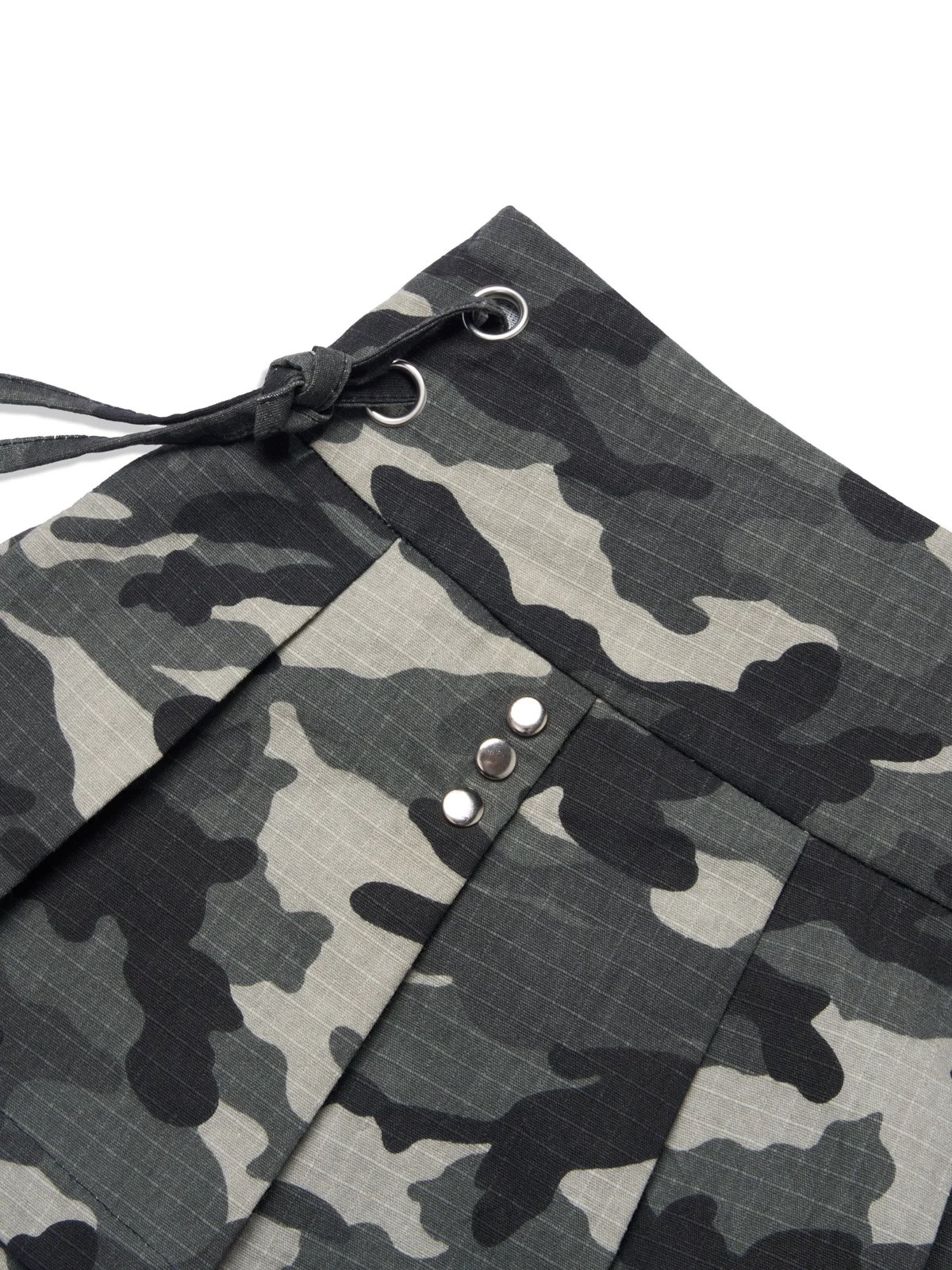HADES Camo 迷彩褶皺迷你裙