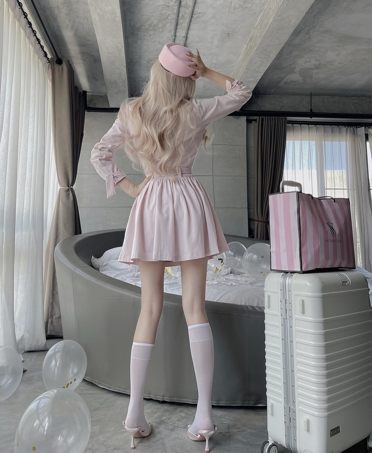 Bandarsaya Jessica Trench Coat Dress
