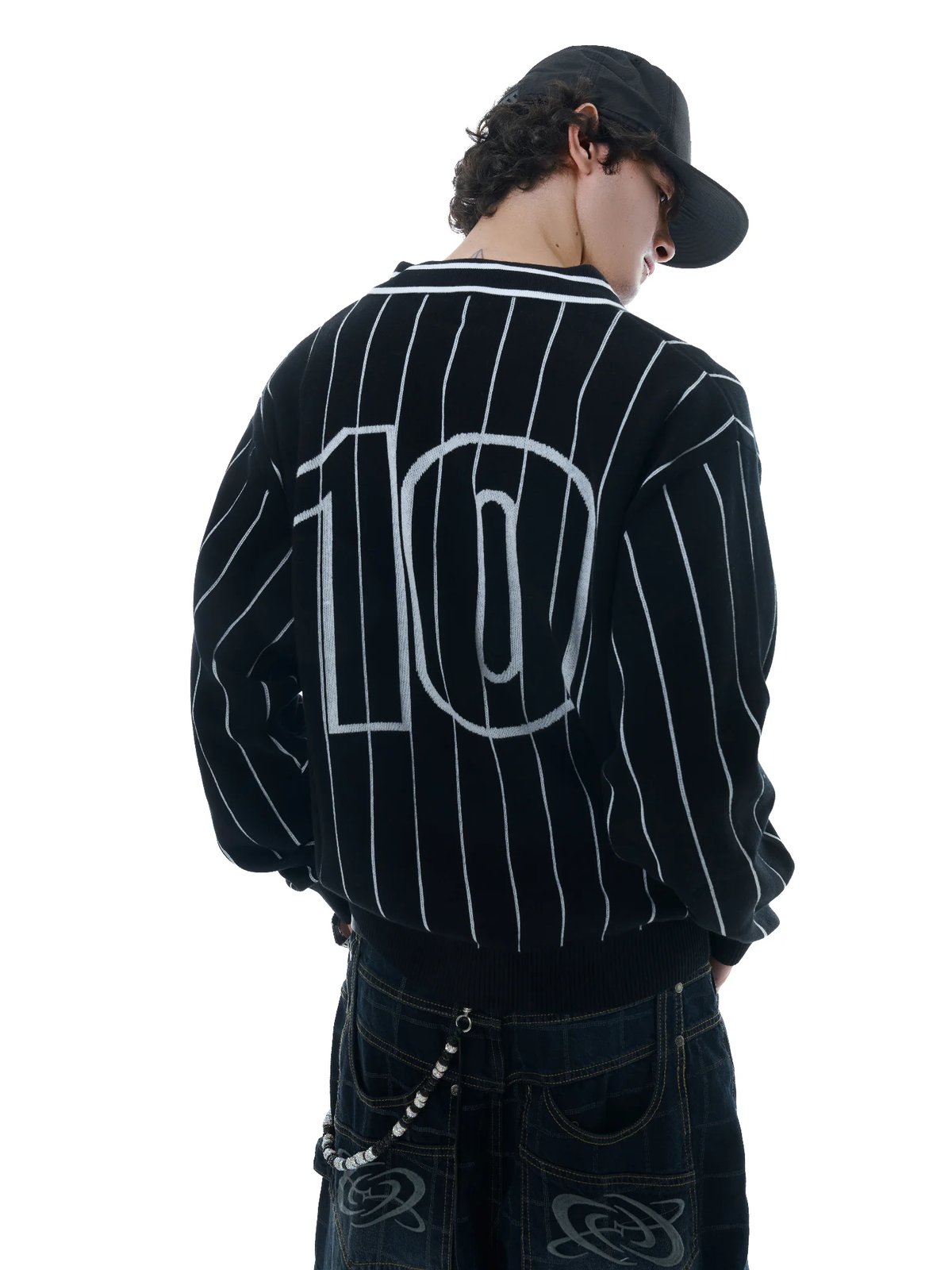 HADES Classic Polo Knit Sweater - Black