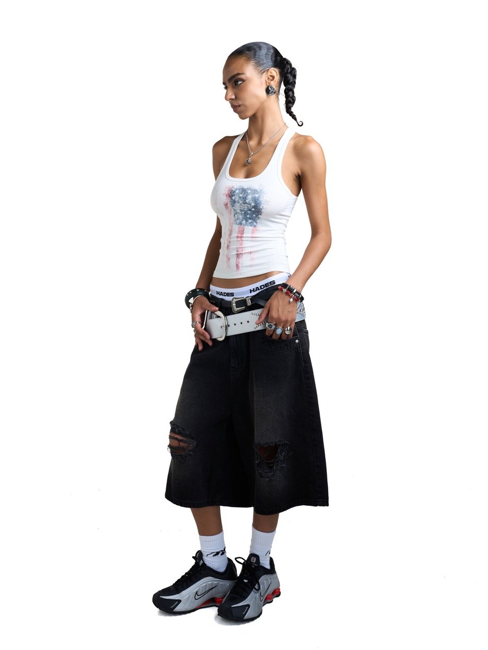 HADES Afterburn Graphic Tank Top - White