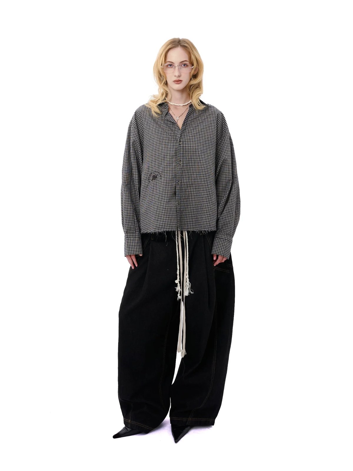 HADES Threadline Long Sleeve Striped Shirt - Black