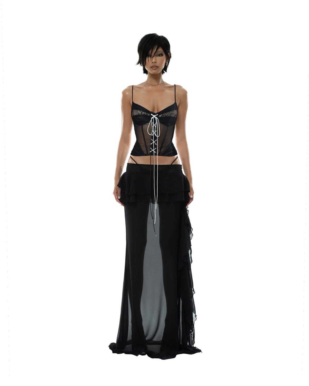 HUELLEYROSE Mai Skirt - Black