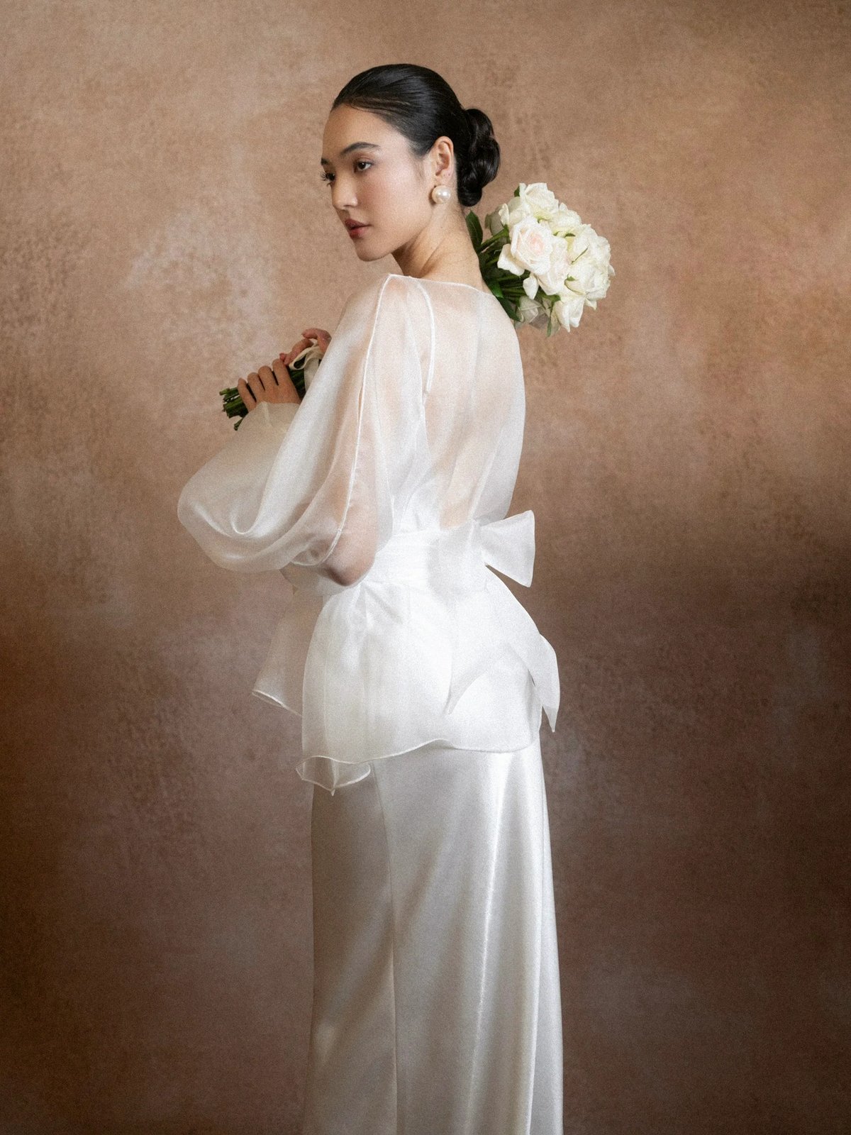 KISSERINE AIRA sheer voile top 輕盈透膚長袖上衣