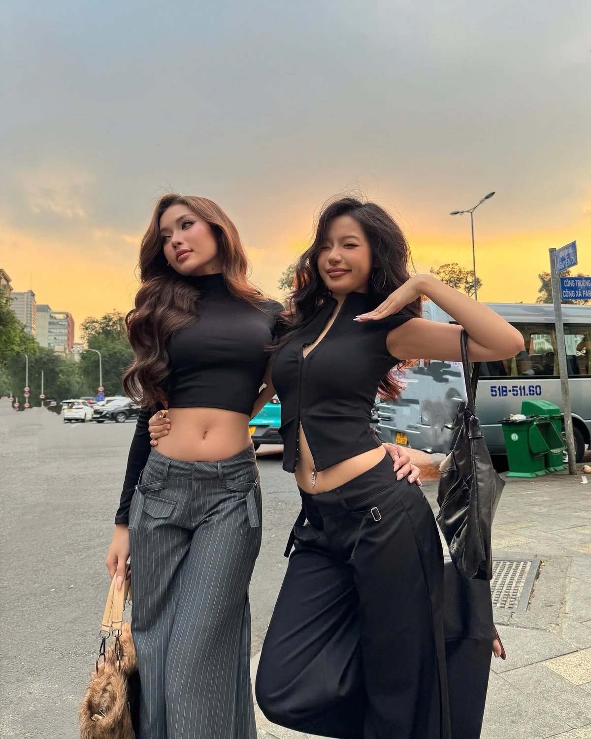 KILLSYSTEM JIRA Low Waist Wide Leg Trousers