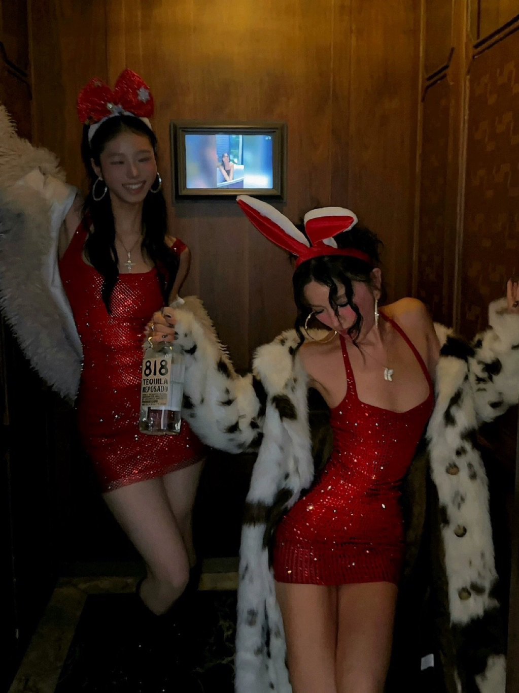 LADUDU RED PUNCHY DRESS