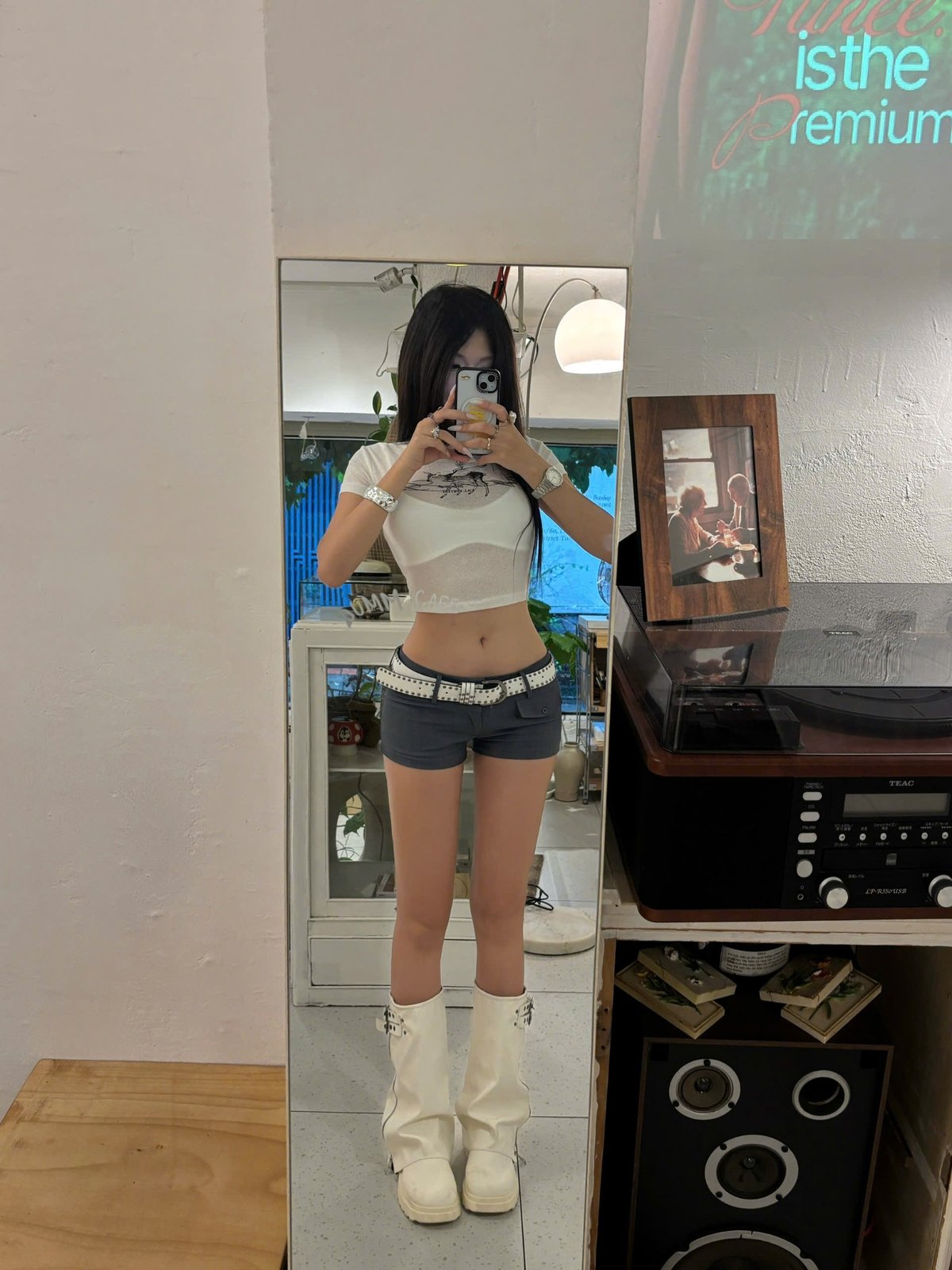 KILLSYSTEM Sexy Sheer Cropped T-Shirt Set with Bra