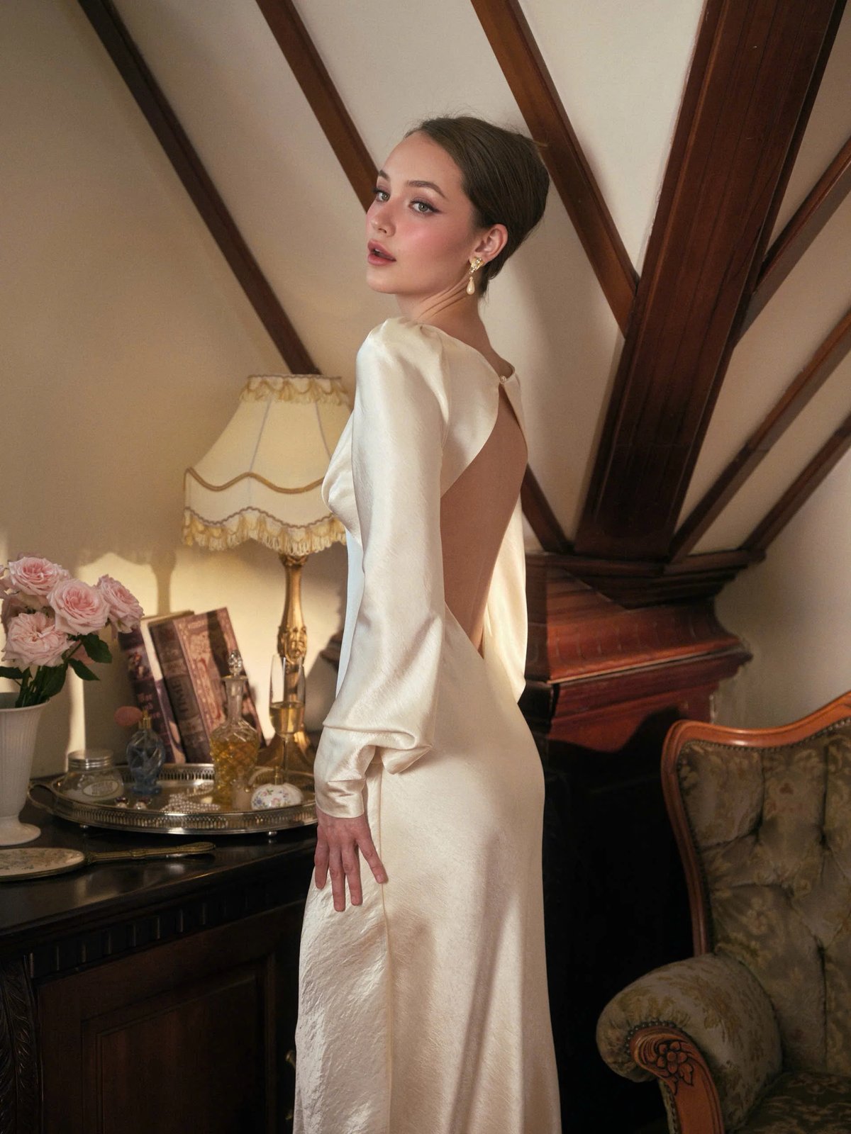 KISSERINE VIOLETTE Dress - Ivory White