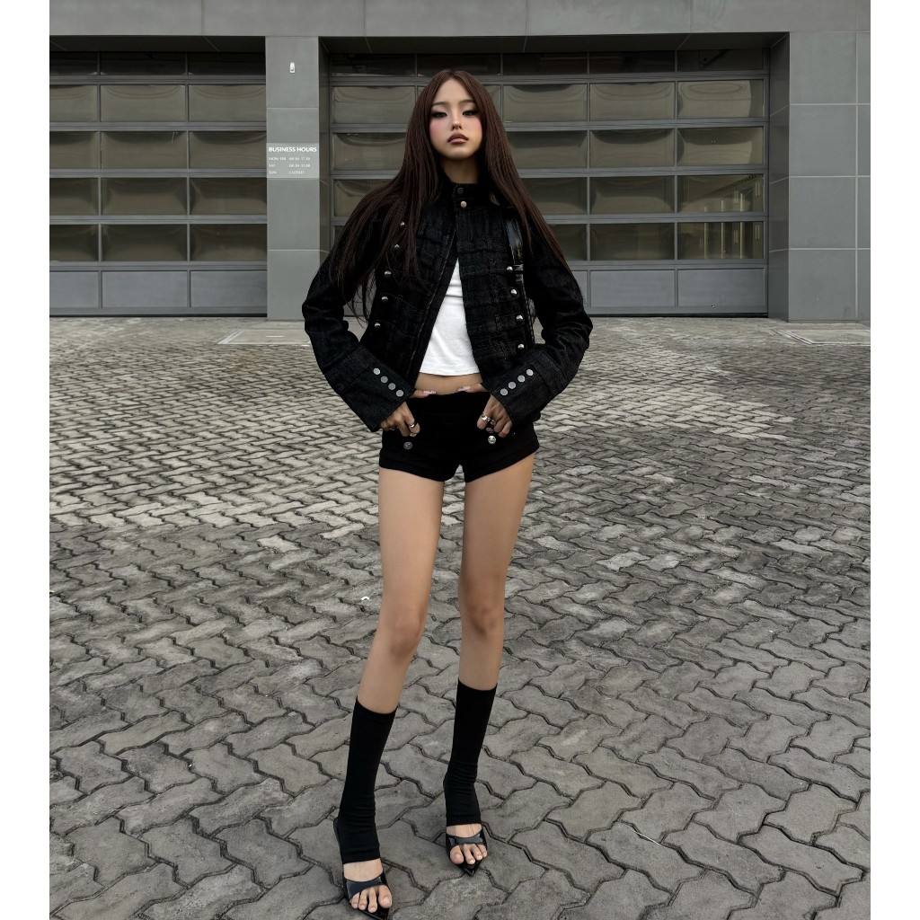 TWENTI Napoleon Style Denim Jacket