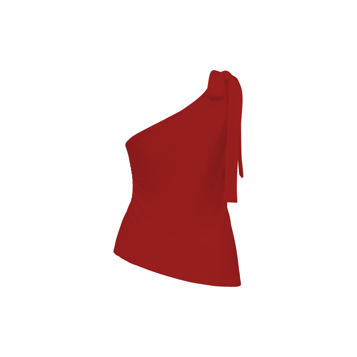 DOTTIE Macie One-Shoulder Top with Neck Scarf