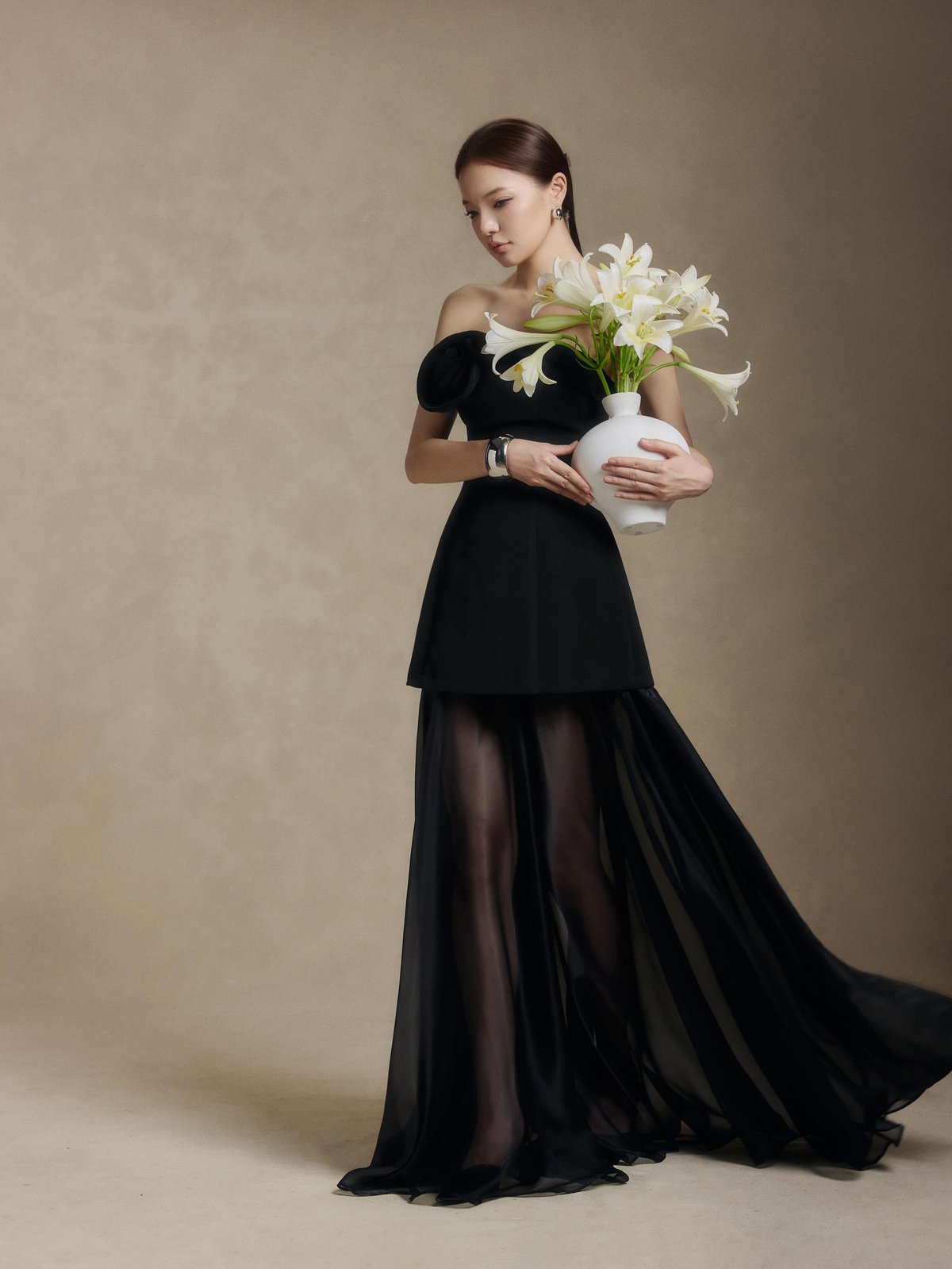 REDBEAN Josephine Embroidered Strapless Dress