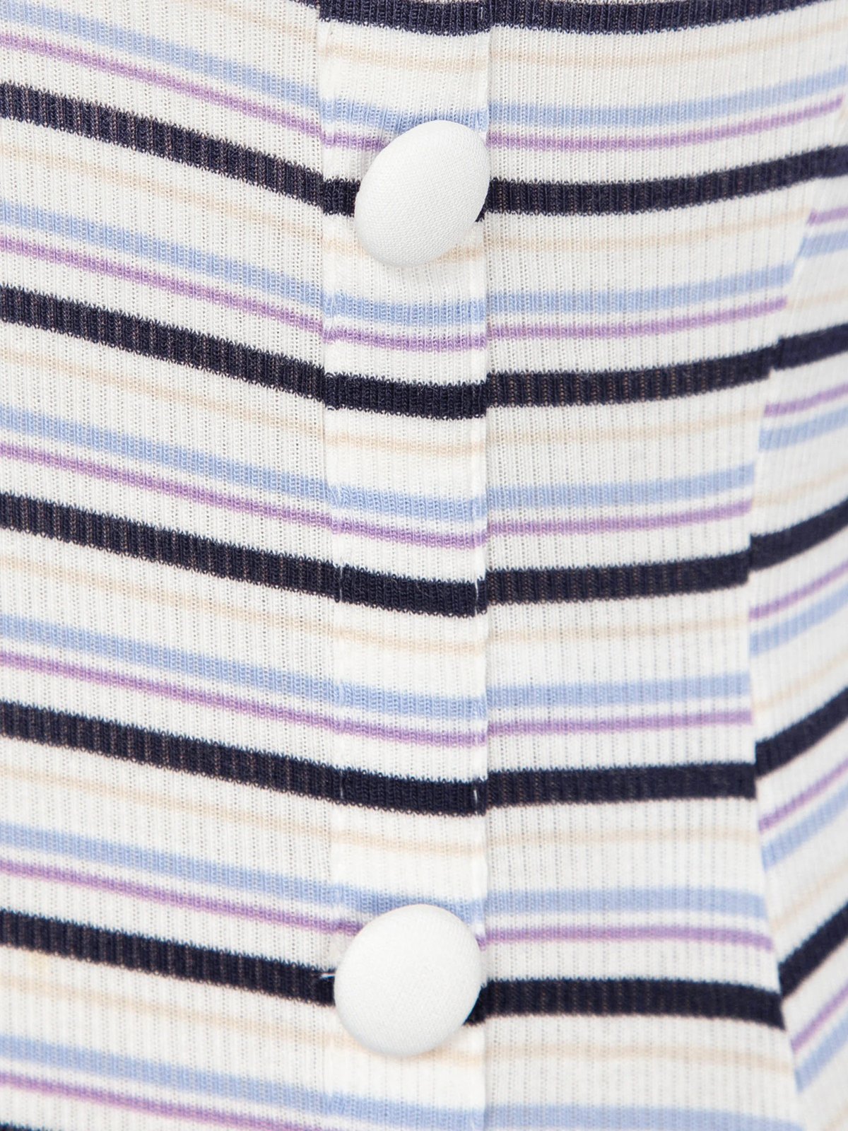DKMV Karlotta Striped Ribbed Mini Dress