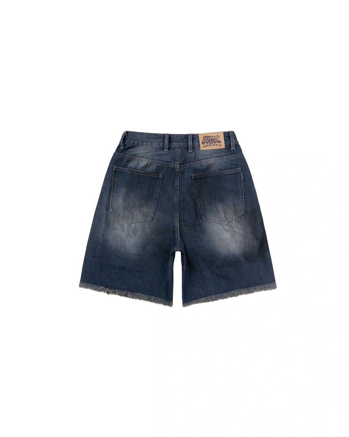 DIRTYCOINS Double Knee Distressed Denim Shorts