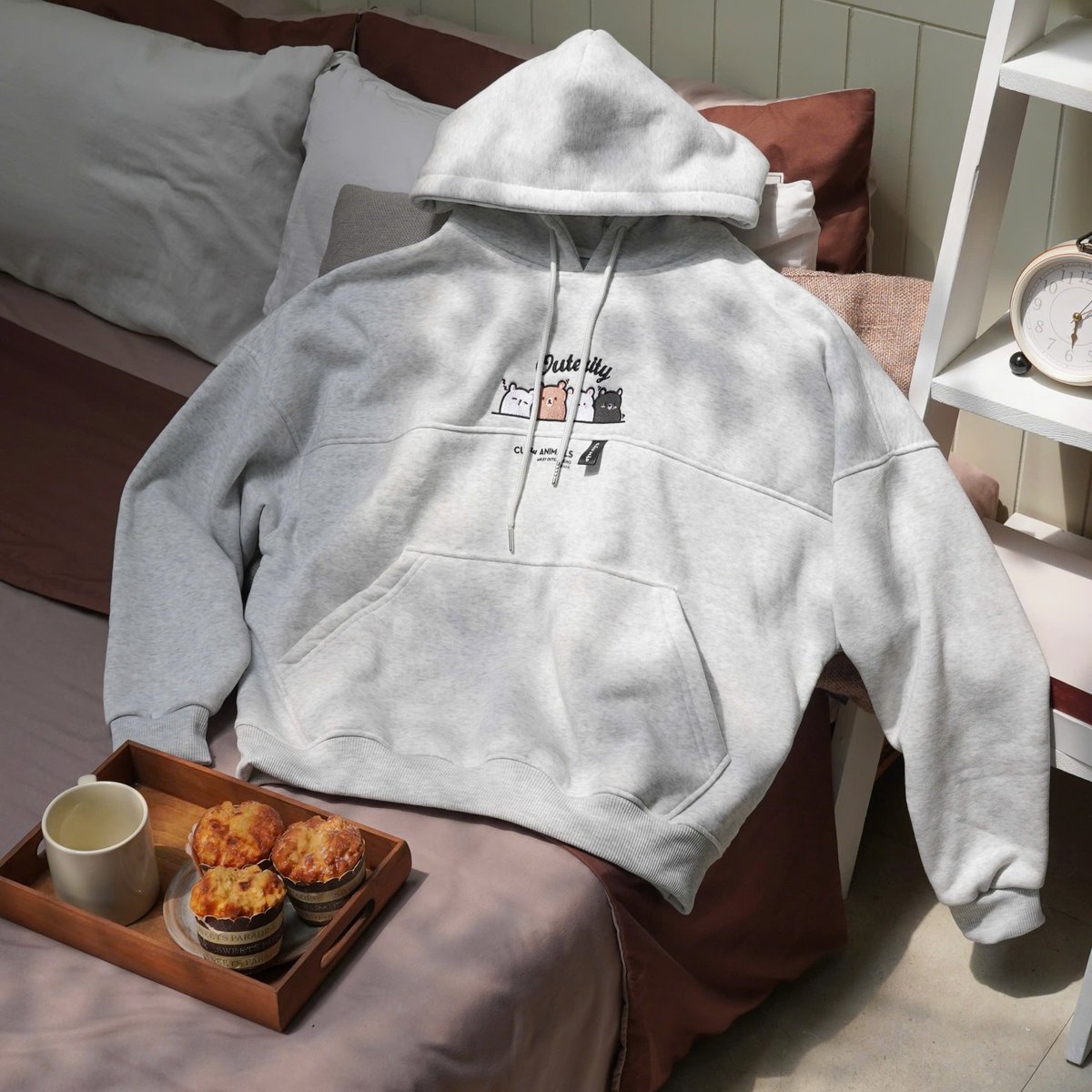 OUTERITY Chubby Animal Series Zip-Up Hoodie