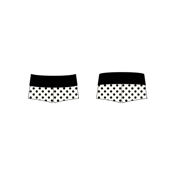 KILL SYSTEM Bewish Polka Dot Halter Top and Shorts Set