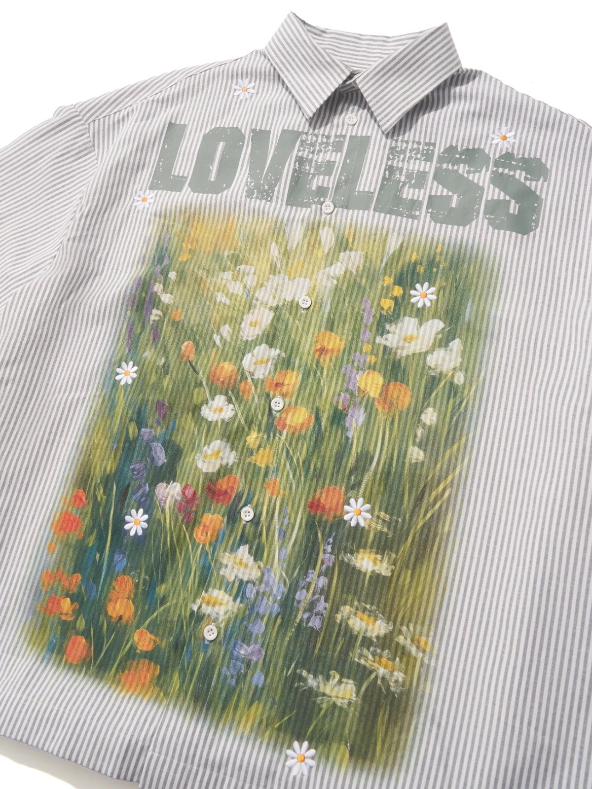 HADES LOVELESS Striped Short Sleeve Shirt
