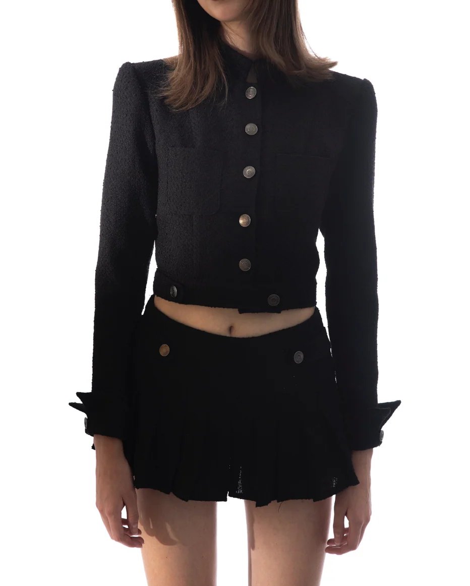HUELLEYROSE Becca Tweed Skirt