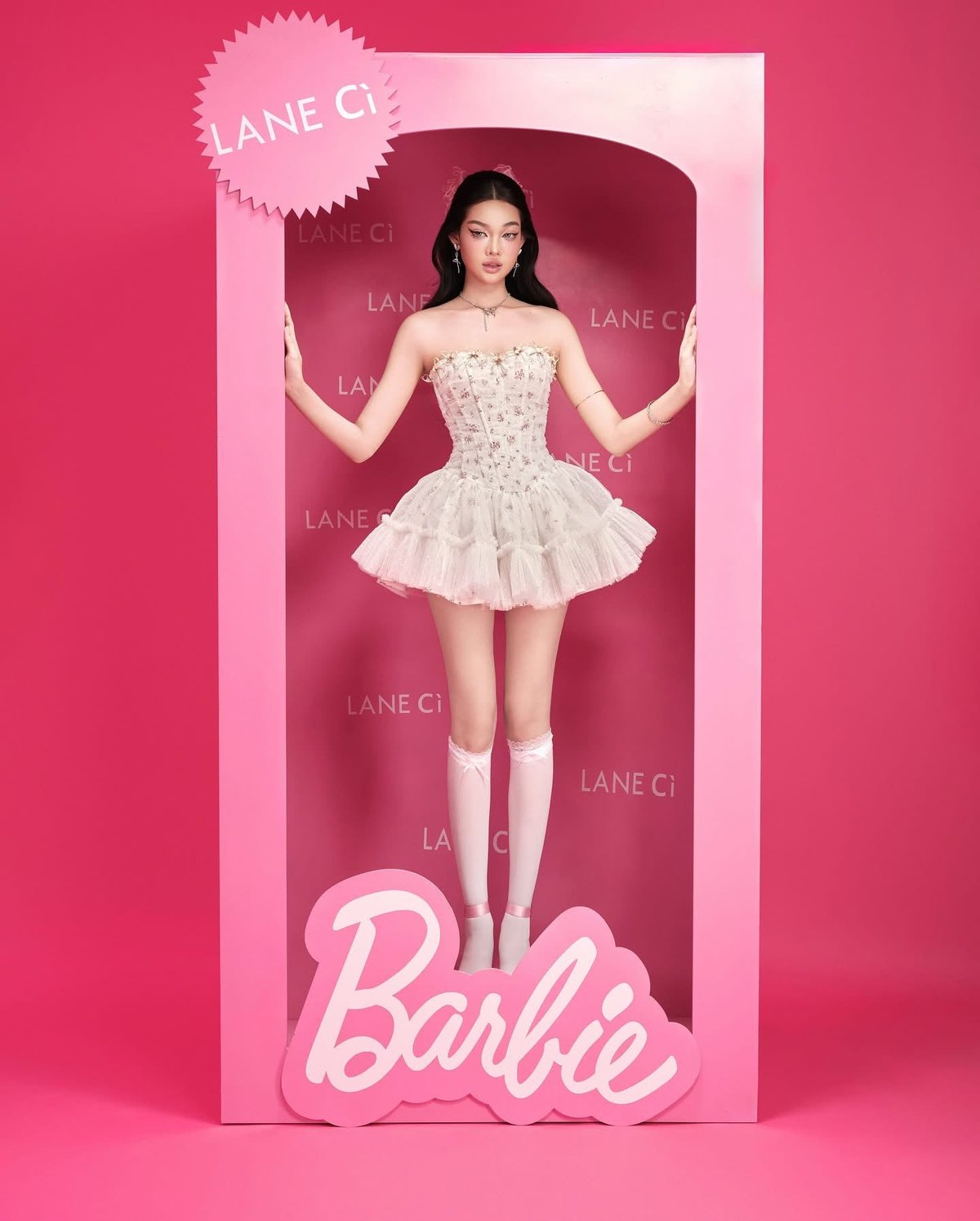 LANE CÌ Moudy Sweet Doll Mini Dress