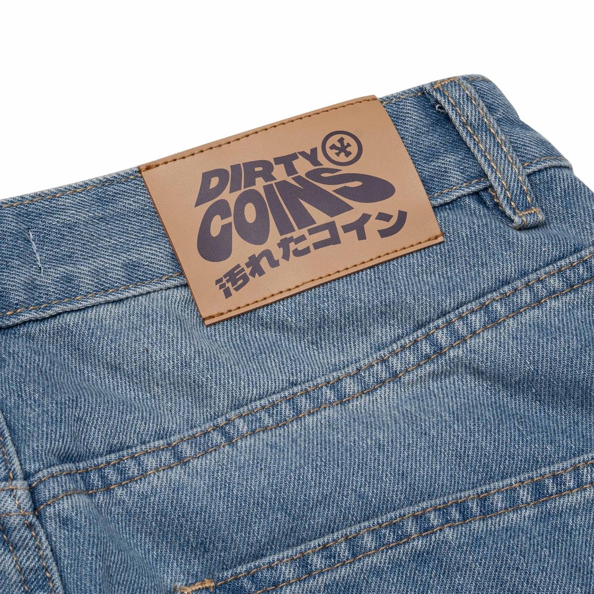 DIRTYCOINS 'Y' 刺繡丹寧長褲