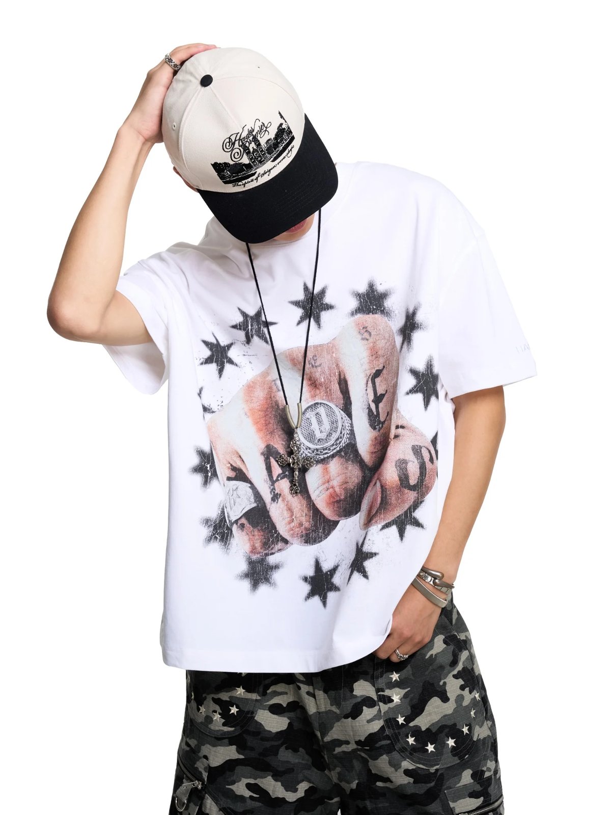 HADES VALOR GRIP TEE 白色 印花圖案 短袖 T恤