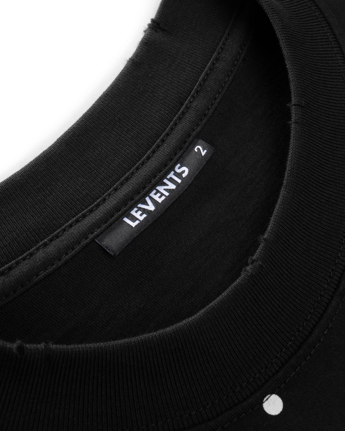 Levents® Seasonal Polkadot Semi-Oversized Tee - Black