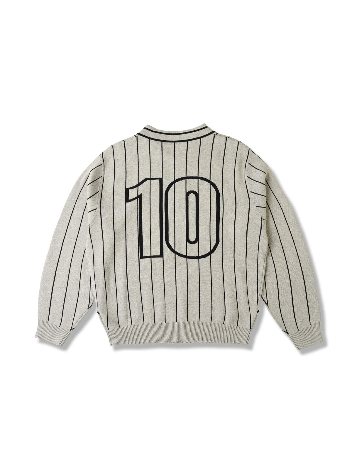 HADES Classic Polo Knit Sweater - Grey