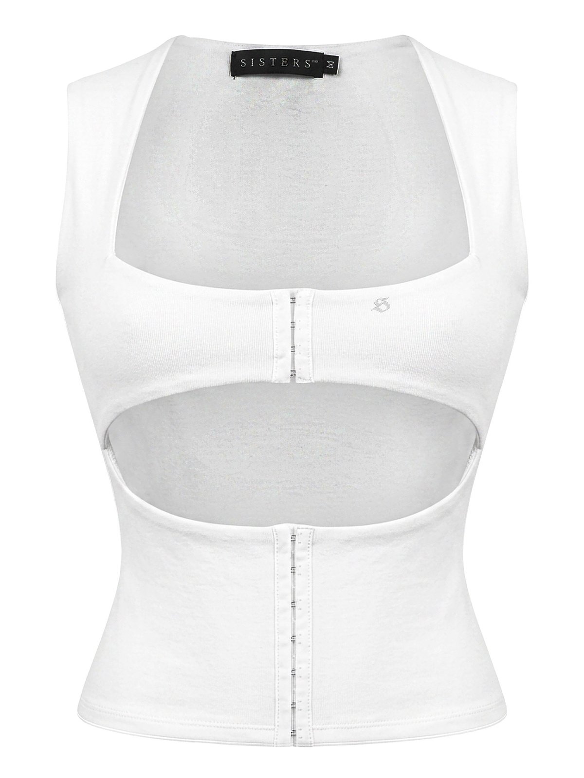 SISTERS Sienna Cut-out Croptop - White