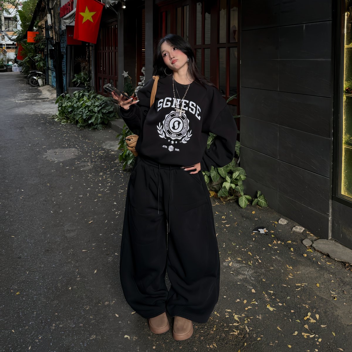 OUTERITY Classic Wide 寬版經典毛圈布寬褲