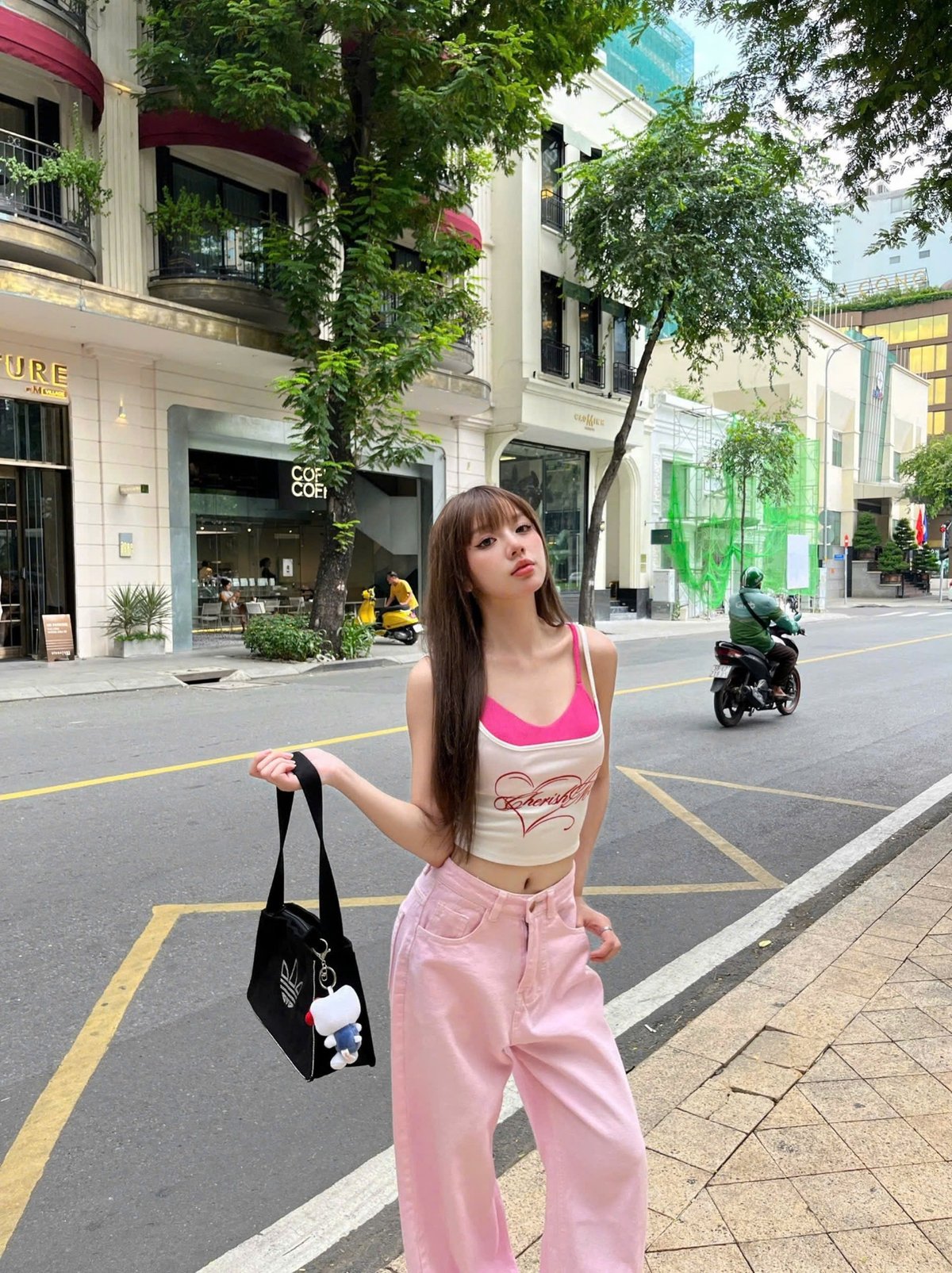 KILL SYSTEM Daddy's 字母印花修身細肩帶背心