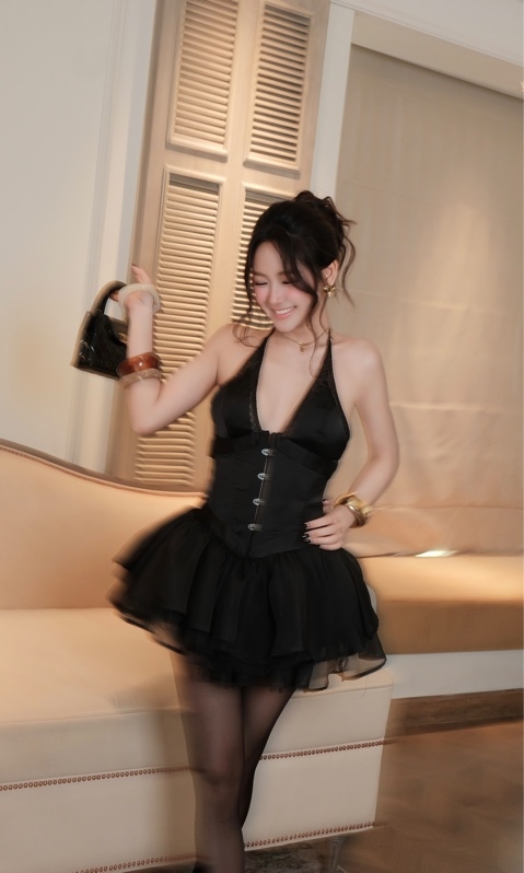 THAOBIBI 鈎扣式連身短裙