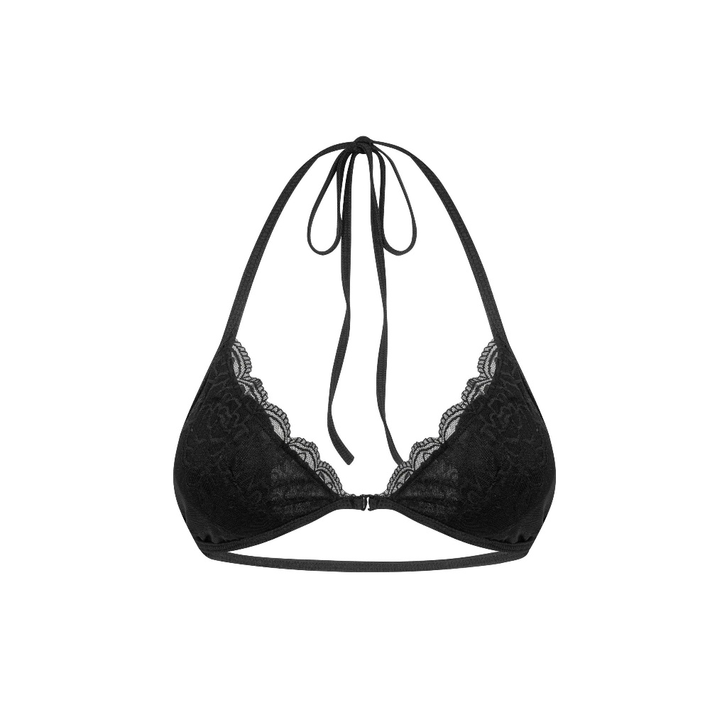 TWENTI Sheer Lace Bra with Built-in Cups Small Fit