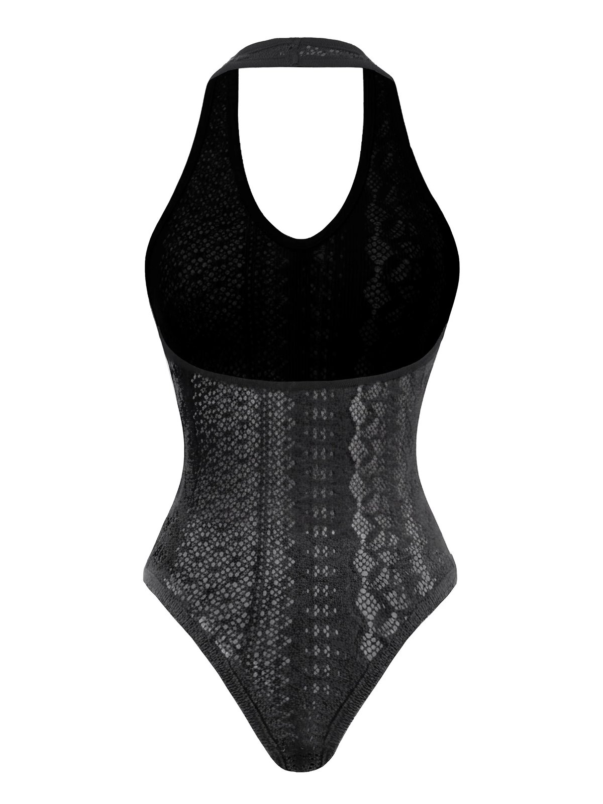 SISTERS Freja Sheer Knit Bodysuit - Black