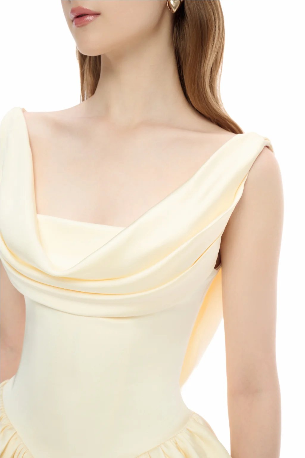 JUBIN CHERIE Corset A-Line Mini Dress (Ivory)