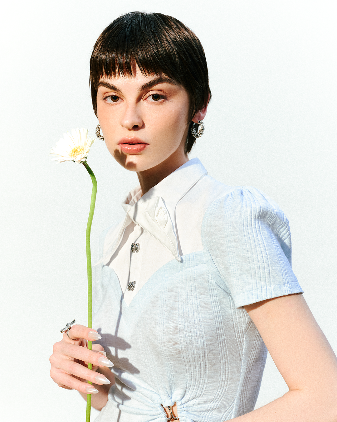 DEAR JOSÉ Hold Me Longer Knit Top - Blue