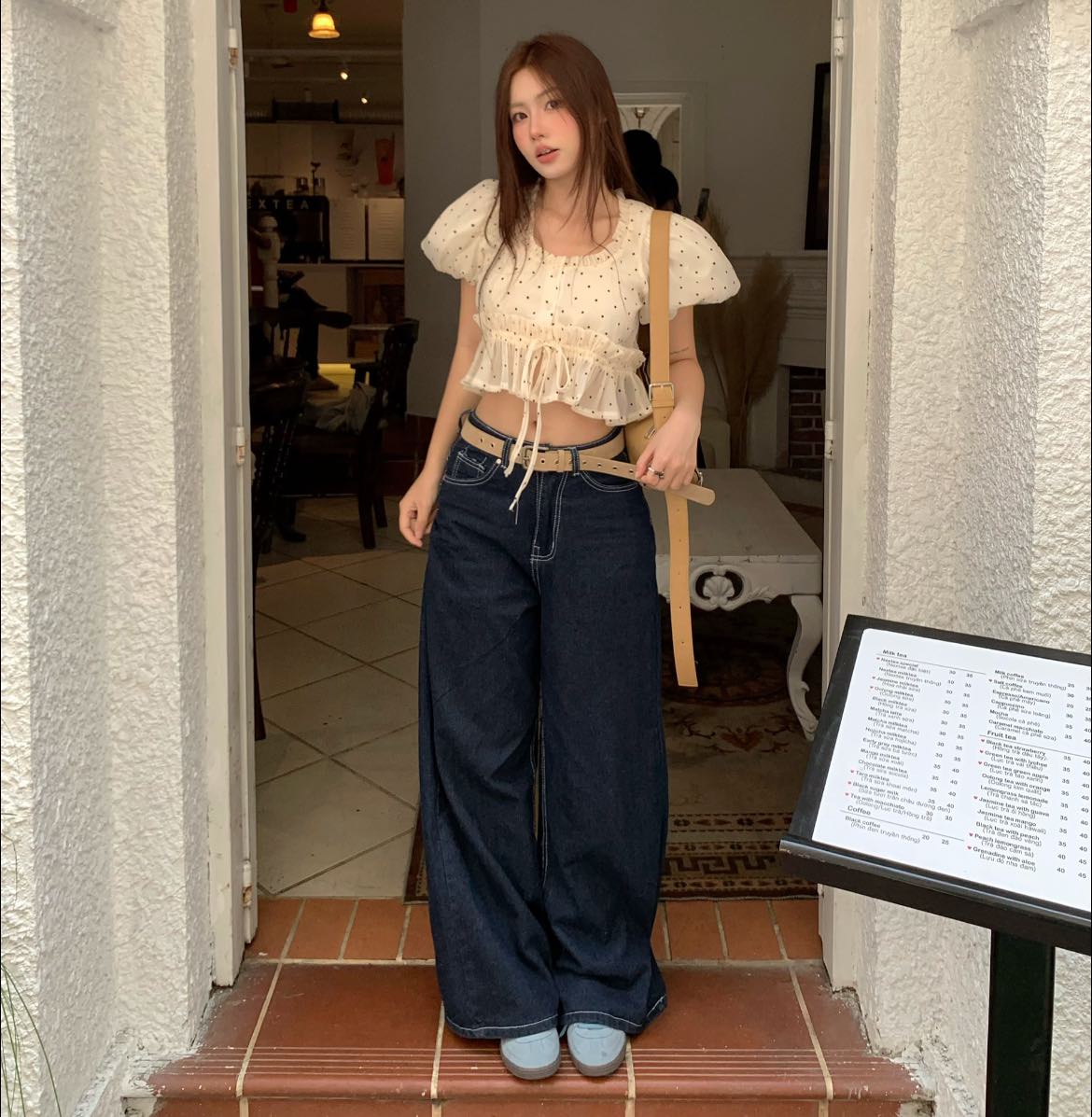 KILL SYSTEM Mountain Washed Wide Leg Jeans for Women