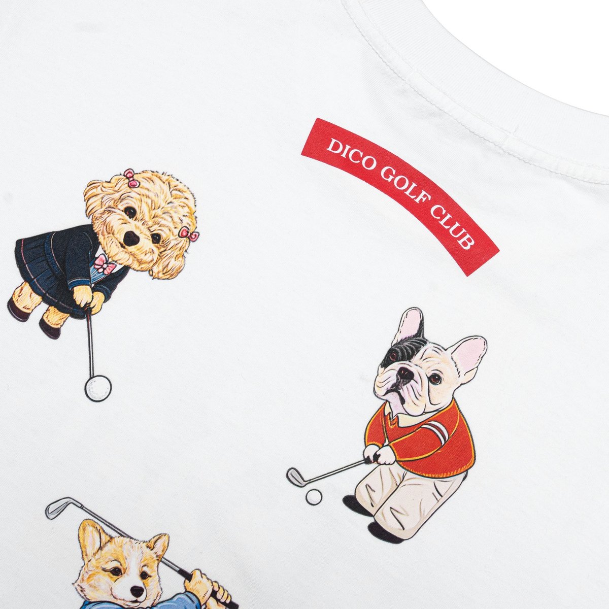 DIRTYCOINS Dico Puppies Golf Club Graphic T-shirt