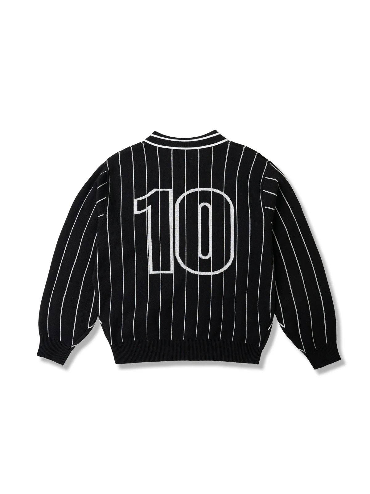HADES Classic Polo Knit Sweater - Black