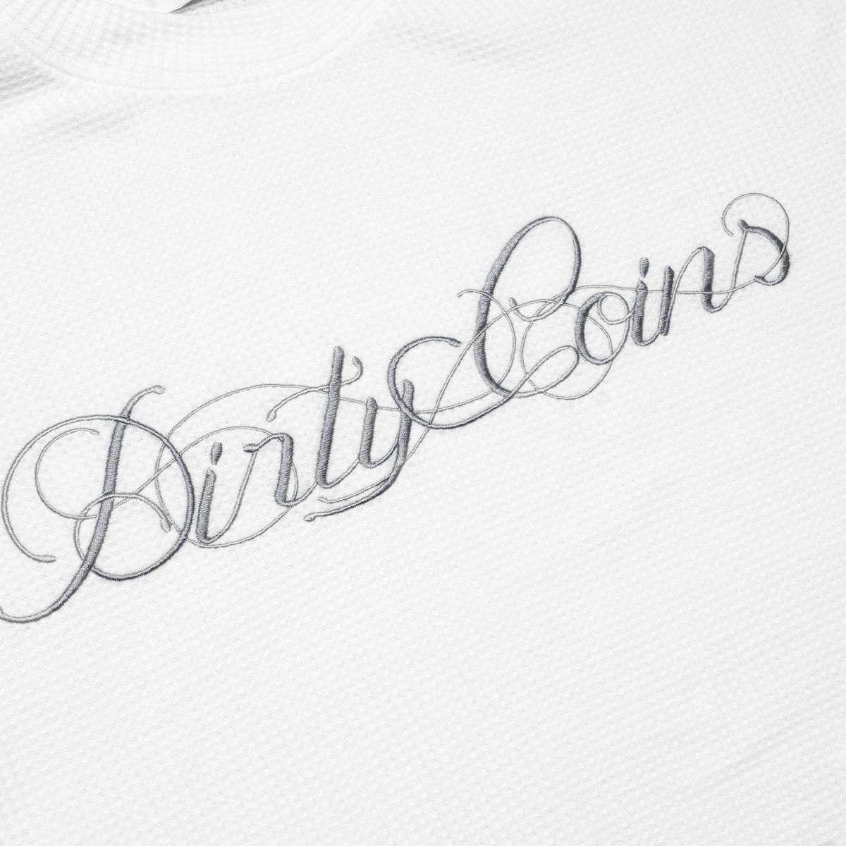 DIRTYCOINS Waffle Script 長袖 T-shirt
