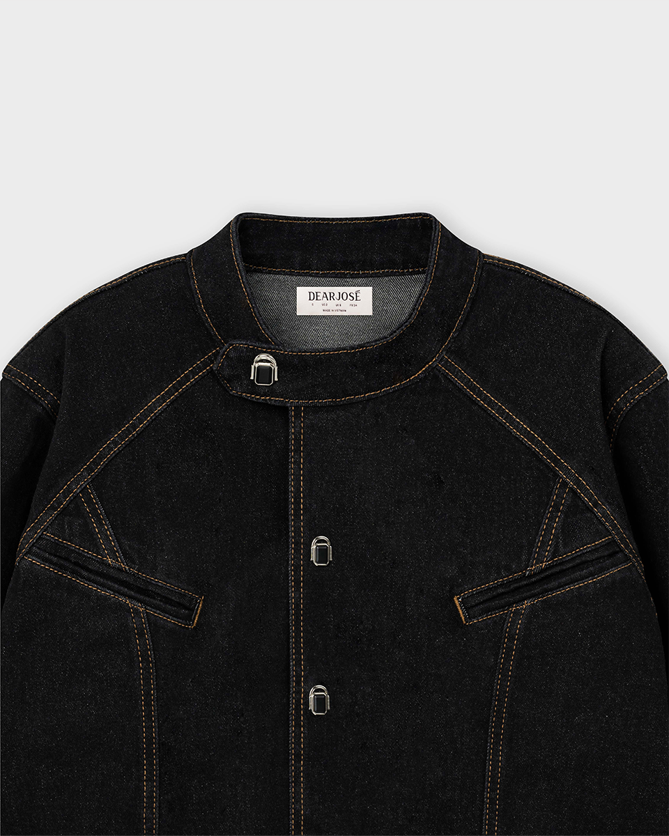 DEAR JOSÉ THE RAVEN Denim Cropped Jacket