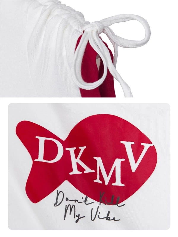 DKMV Una 魚形印花 Baby Tee 短版 T-shirt